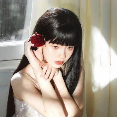 抽象画中的越南少女